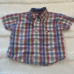 Tommy Hilfiger shirt plaid baby boys 6–12 M